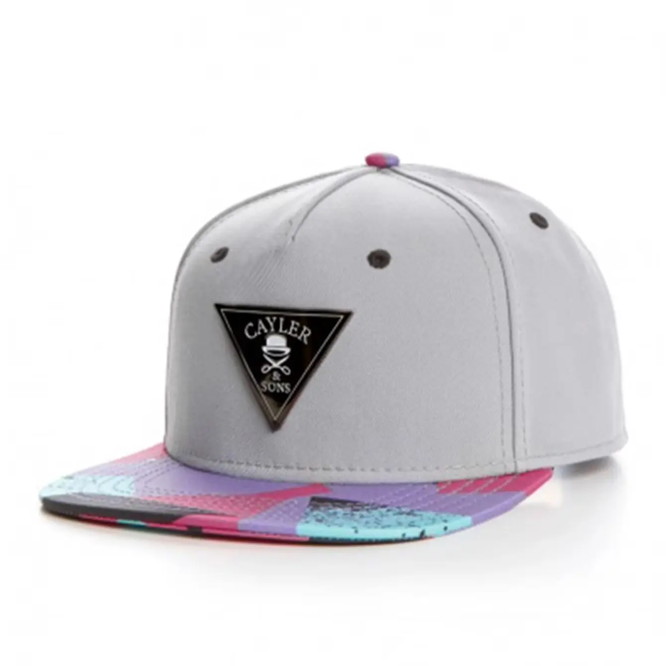 Fashion CAYLER Foreign Trade Fashion External Iron Label Flat-Brimmed Hat Street Dance Hip-Hop Baseball Cap Trendy Snapbacks Hat
