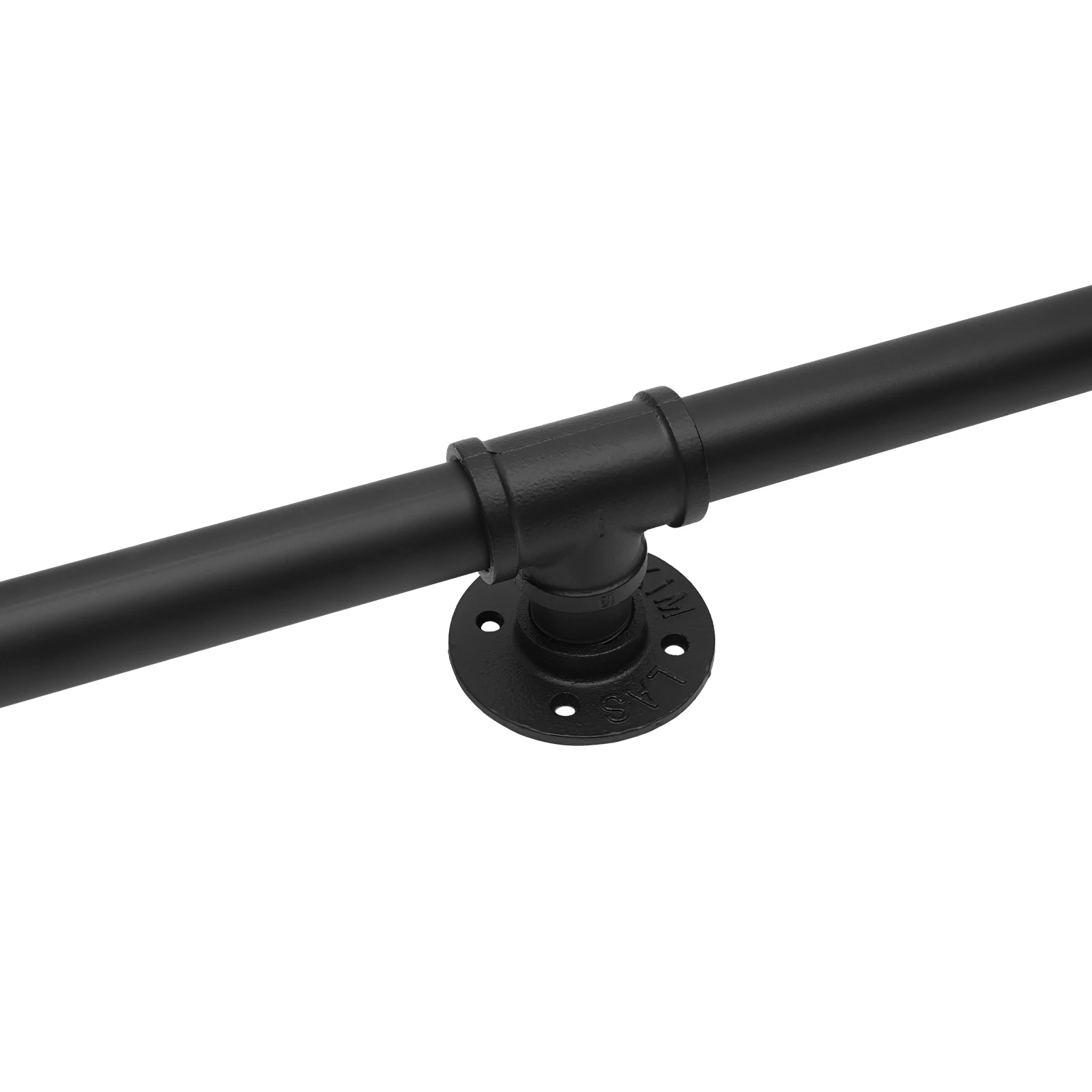 Corrimano per scale in metallo fai-da-te: design regolabile a 3 sezioni, ferro zincato resistente alla ruggine con connettori a T