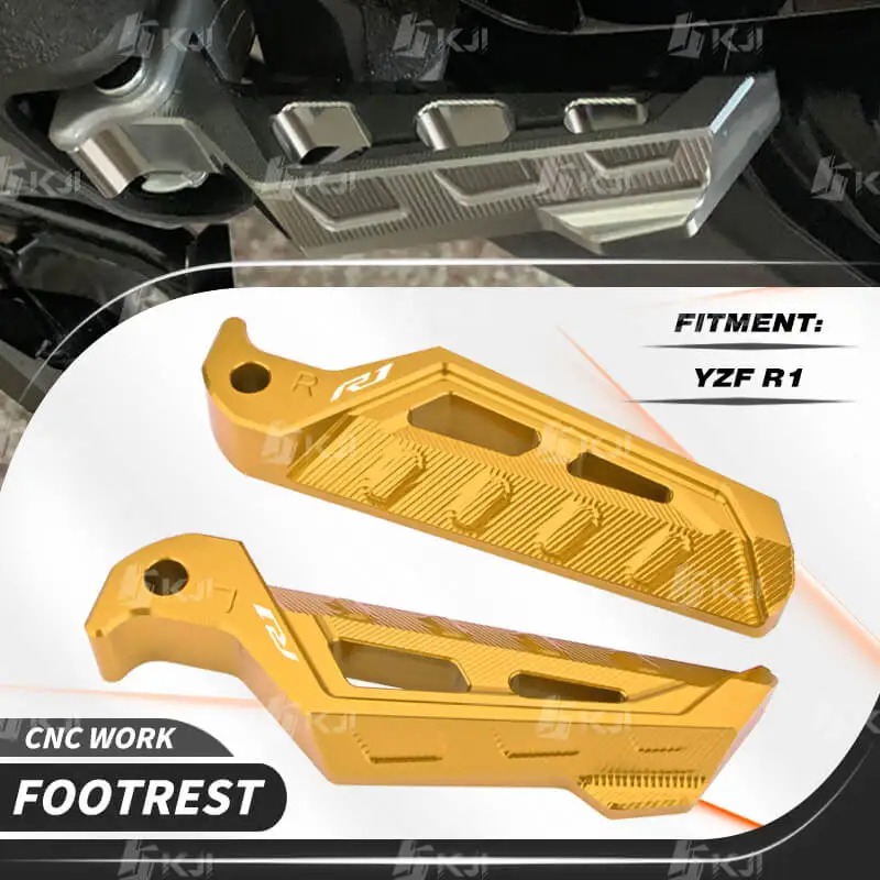 

Для Ямаха Yamaha YZF R1/R1M/R1S Задняя Подножка для пассажира мотоцикла CNC, Задние подножки, педаль, аксессуары, запчасти