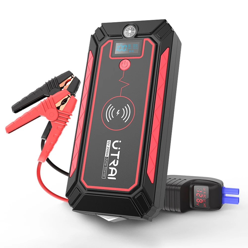 

SXLL Utrai Car Starter Emeygency Car Tools 2500A Booster with Wireless Charging 12v Jump Starter Wholesale OEM Factory