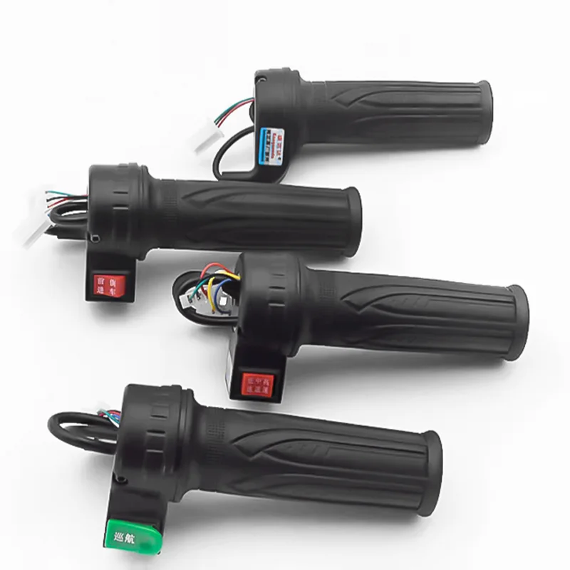 I veicoli elettrici a 2/3/4 ruote hanno maniglie rotanti, dispositivo di controllo della velocità senza interruttore, maniglie nere e maniglie rotonde universali