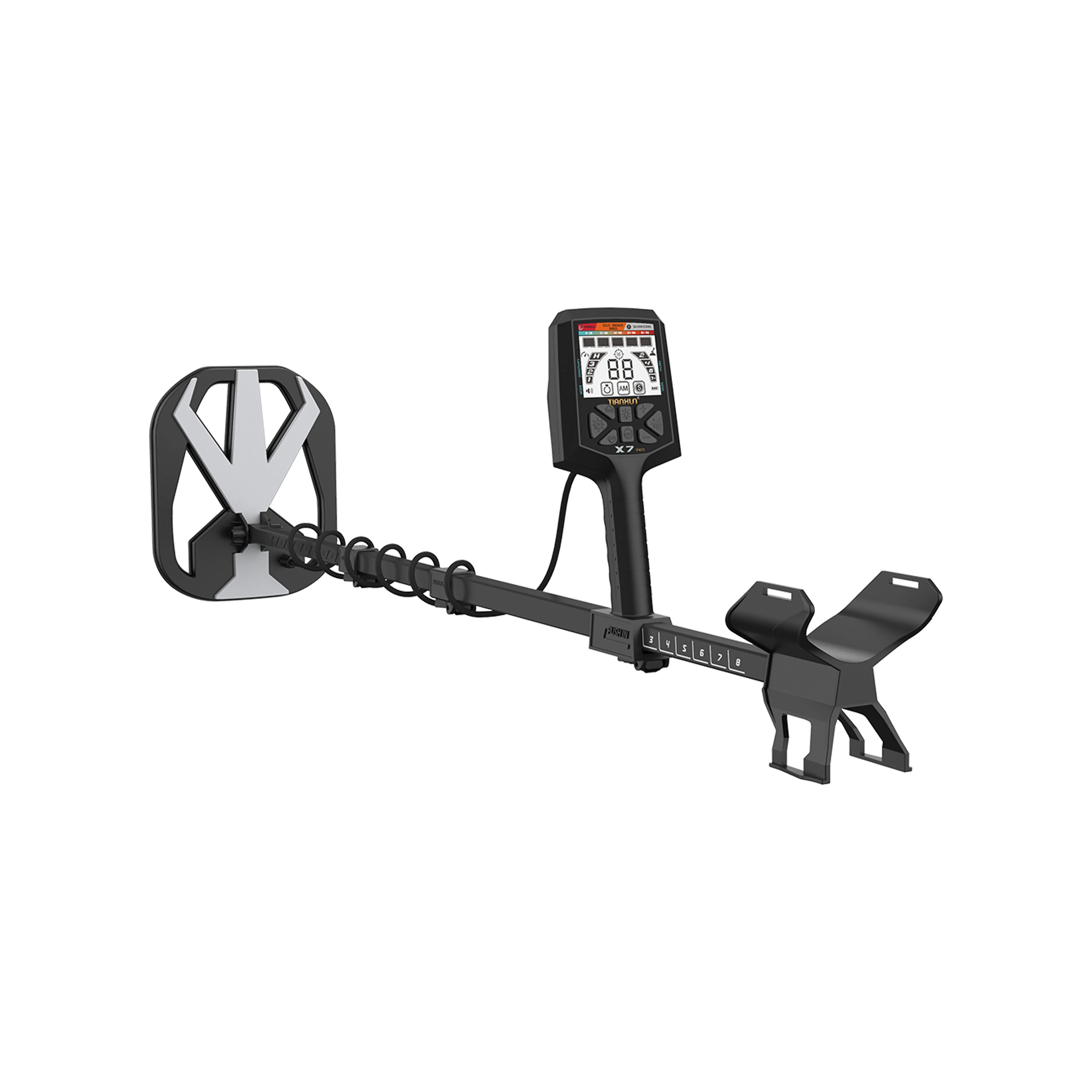 001 X7 Metal Detector Professional Gold Detector with Auto Ground Balance Highly Resistant to External Interference