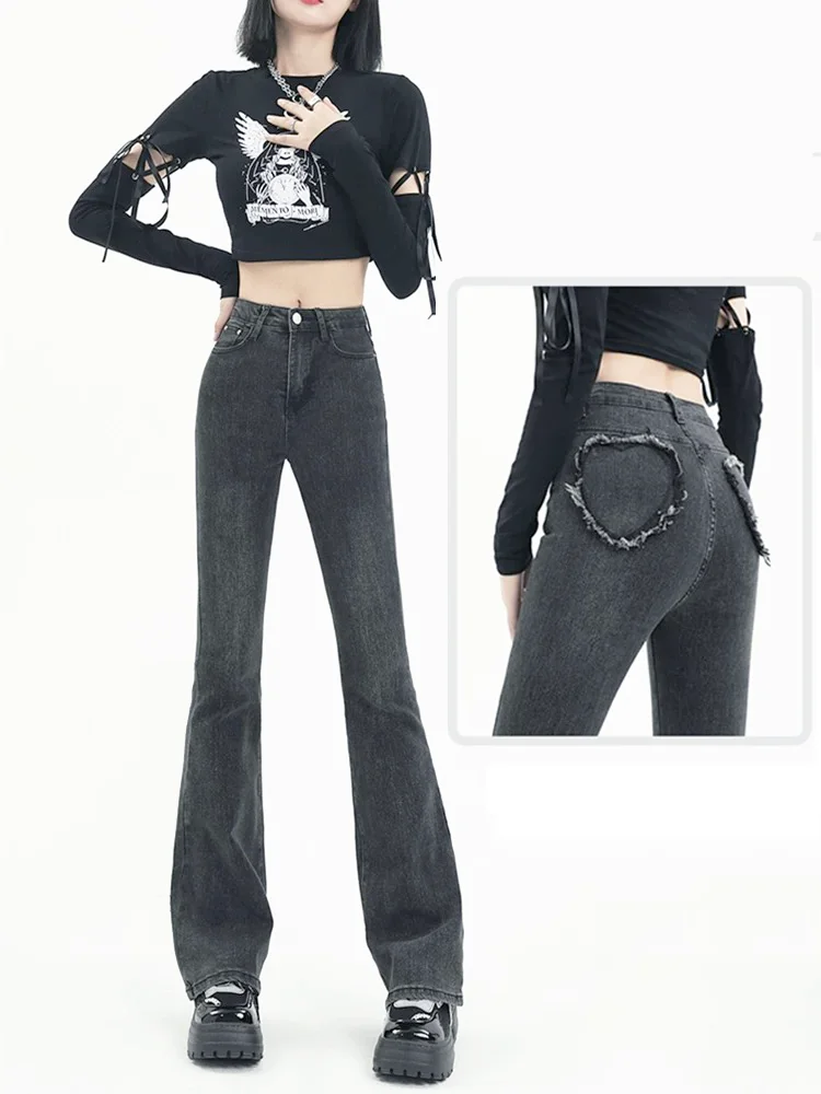 2024 Women y2k Fashion Stretchable Jeans Colombianos for 90s scene Vintage Coquette Gyaru Skinny Pants Japanese 2000s Clothes