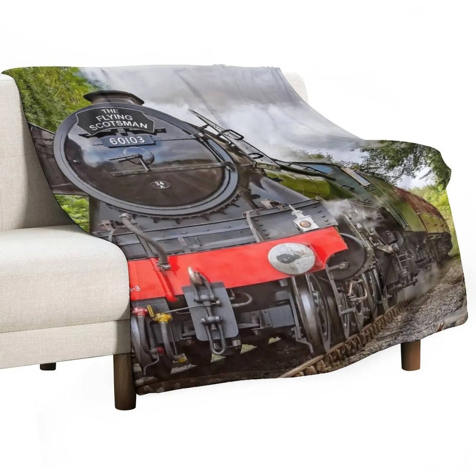 

The Flying Scotsman 60103 Throw Blanket funny gift Blankets For Bed heavy to sleep Nap Blankets