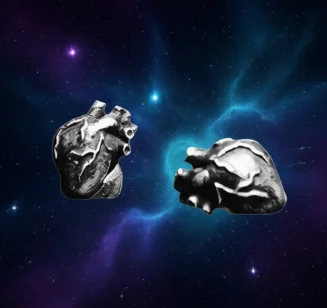 Gothic Anatomical Human Heart Stud Anatomy Oddities Medical Earring Jewelry Ear Punk Jewelry