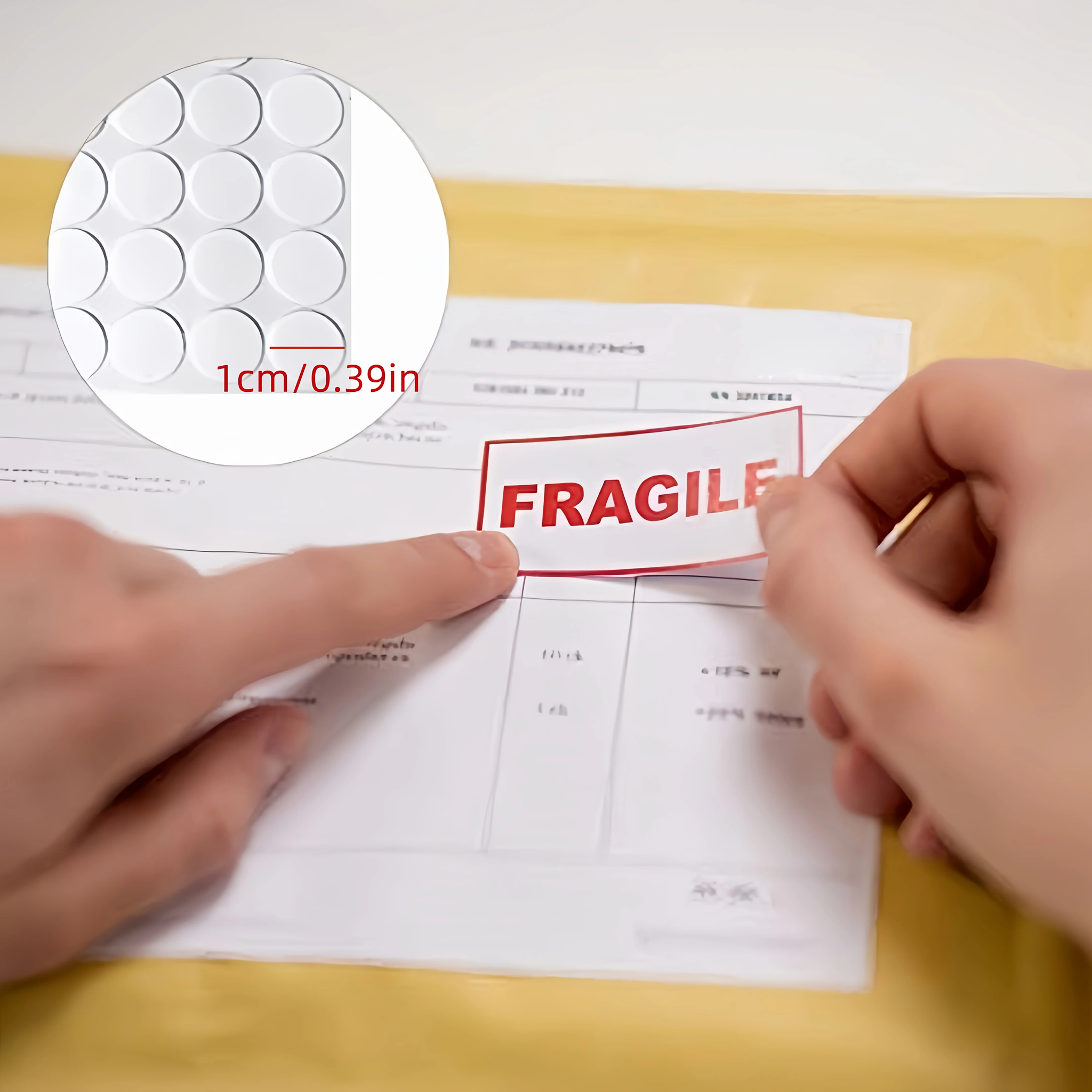 140 Stück/280 Stück/350 Stück transparentes rundes 1 cm doppelseitiges Klebeband, spurlos und abnehmbar, rundes doppelseitiges Klebeband, geeignet für Heimwerkerarbeiten, Fotowandbefestigung, kleines Gegenstände, praktisch für den täglichen Gebrauch