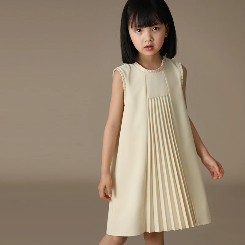 

kids clothes girl summer dress sundress new products kids collar cuffs ruffles back button design dress for girls birthday dress