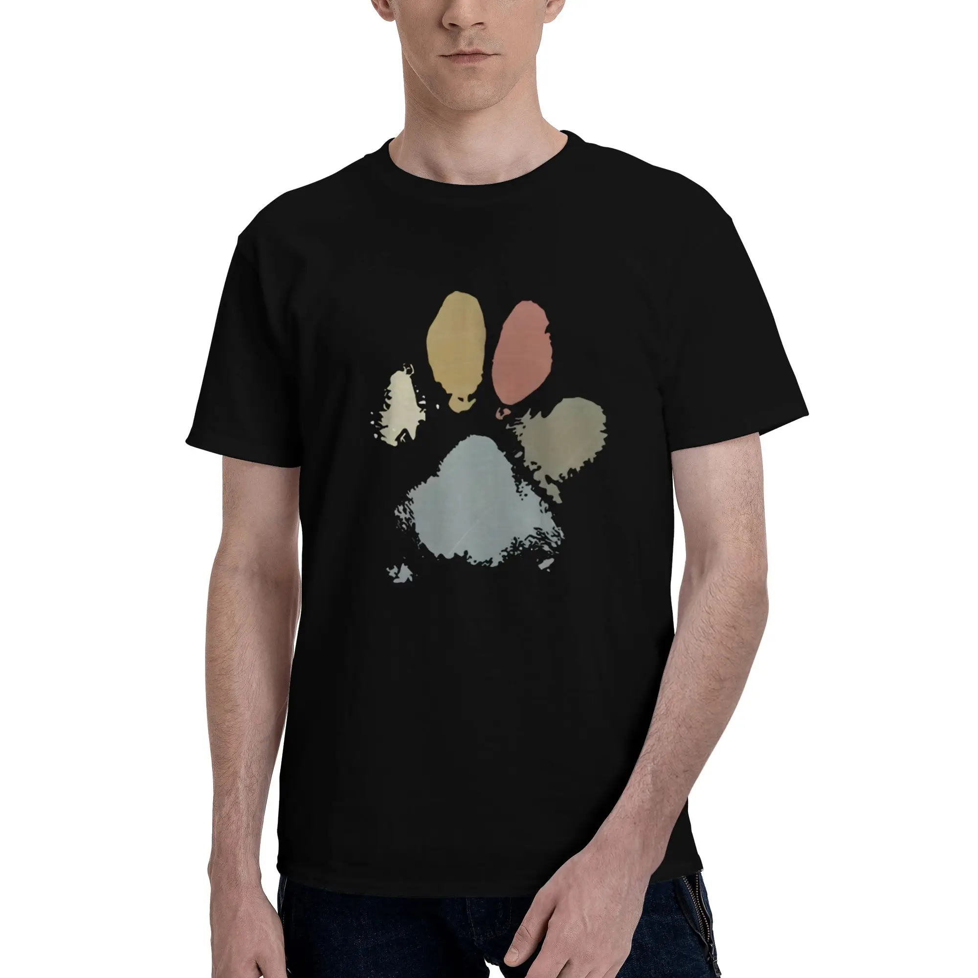 

dawn Men Short Sleeved T-Shirt Tees Streetwear Lightweight Ripped Round Art Hip Hop Graphic Trippy Design Premium Quality