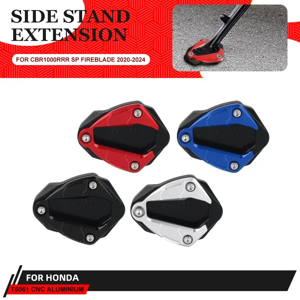 

For HONDA CBR1000RR-R 2021-2025 Motorcycle CNC Kickstand Foot Side Stand Extension Pad Support Plate CBR 1000RR-R CBR1000 RRR
