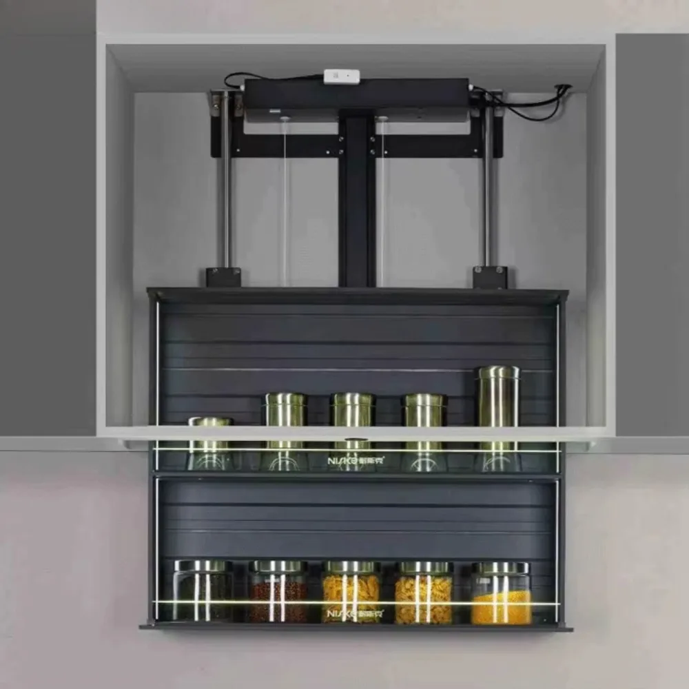 Furniture cabinet lift up and down basket Electric lift basket Hanger lift down kitchen basket