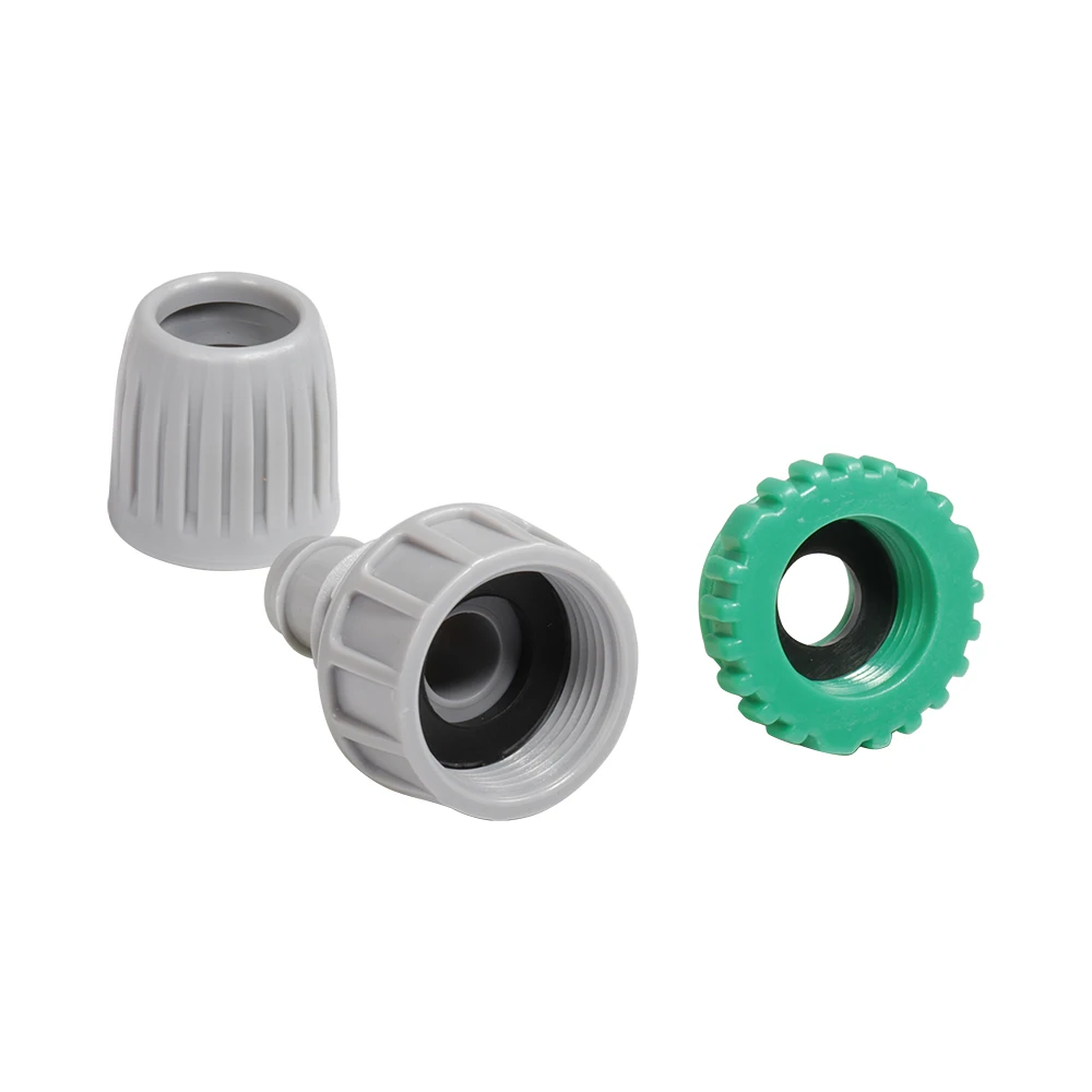 16mm 1/2'' PE Pipe Locked Connector Lock Nuts Garden Water Coupling Pipe 4/7mm Hose Fittings Garden Agriculture Irrigation Joint