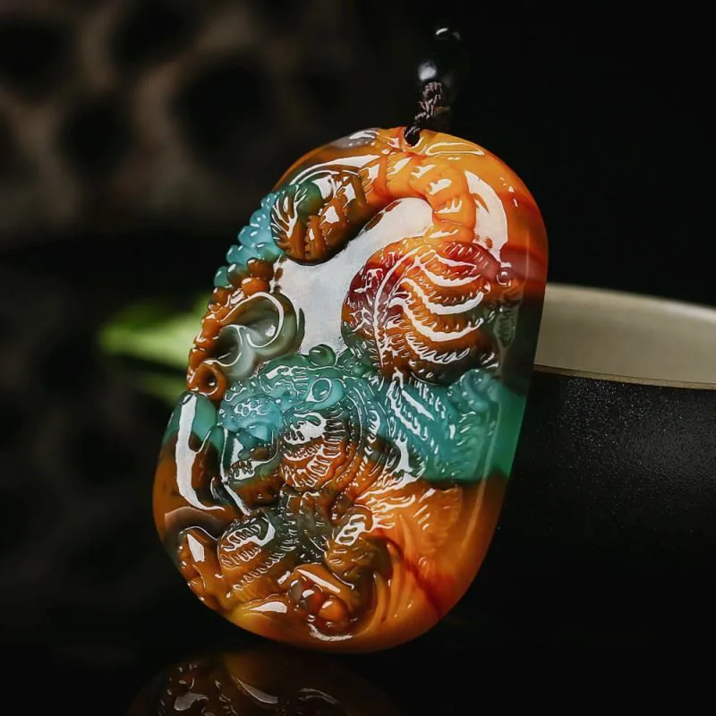 Xinjiang Hetian Jade Color Jade Jade Jade Pendant Xiaohu Jade Pendant for Men and Women To Ward Off Evil Spirits and Keep Safe