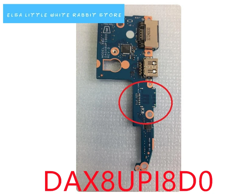 For HP EliteBook Probook 630 635 430 435 G11 USB WLAN ETHERNET SD CARD READER BOARD DAX8UPI8B0 DAX8UPI8C0 DAX8UPI8D0