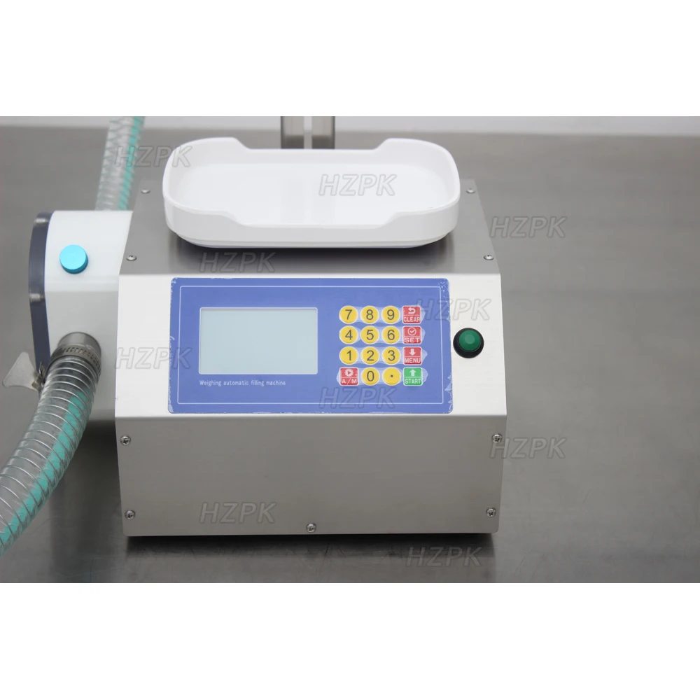 

Gear Pump Shampoo Bottle Viscous Thick Oil Liquid Honey Single Head Weigh&fill Weighing and Filling Machine 1kg Scale