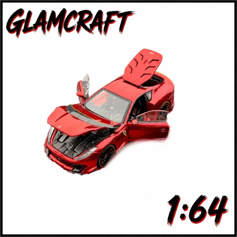 

GLAMCRAFT 1:64 fully open 812C die-casting alloy car model, a favorite gift for boys, desktop ornament collection.