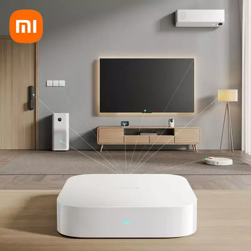 Xiaomi Smart Multimode Gateway 2 Dual WiFi 5G 2.4G Support 3 Protocols Bluetooth,Mesh,Zigbee 3.0 Type-C Dual-Core CPU Smart Home