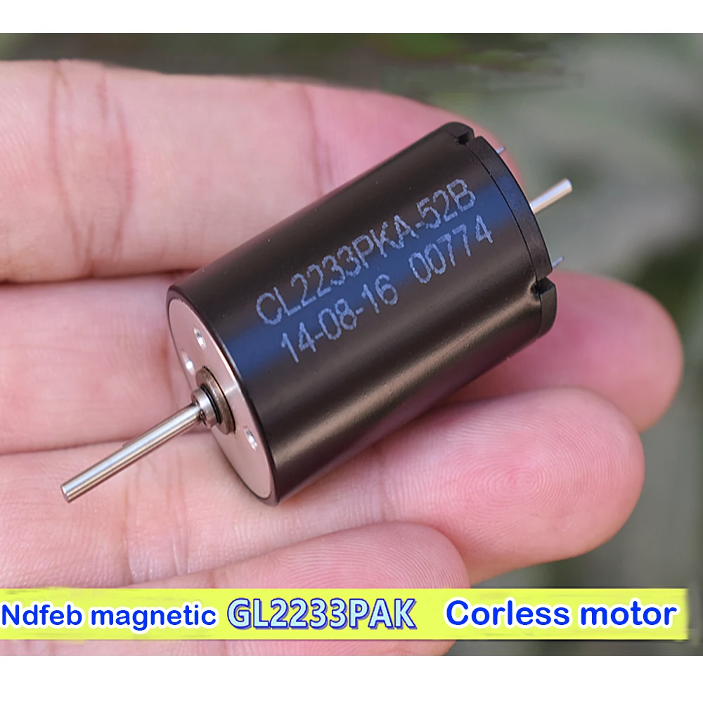 22mm*33mm Micro Coreless Mute Motor NdFeB Strong Magnetic DC 12V-60V 48V 11600RPM High Speed Large Torque D-shaft High Precious