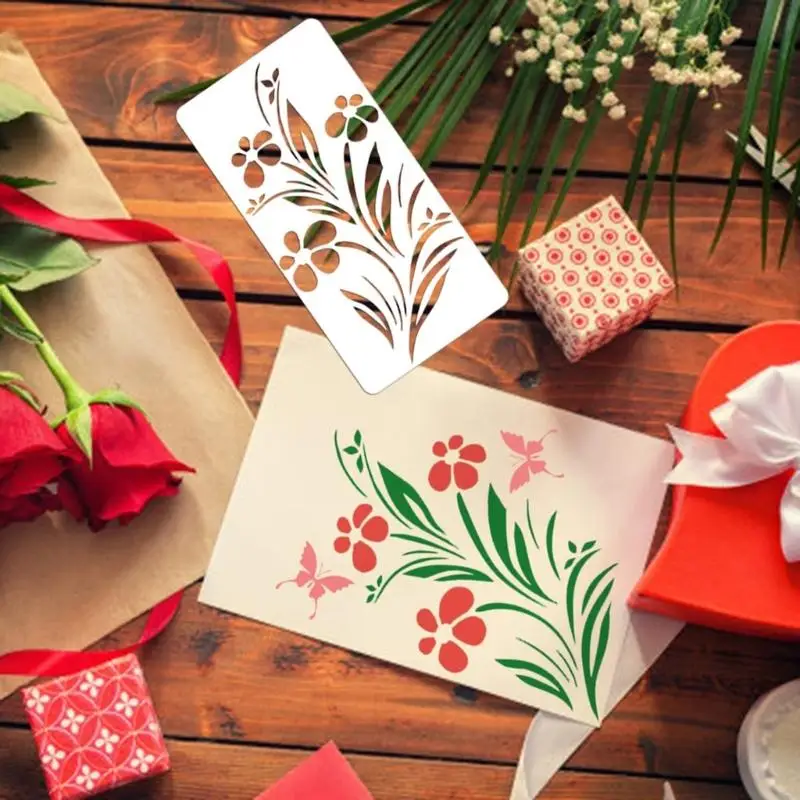 Template Craft Tool With Quality PET For Multiple Surfaces Decoration Projects 