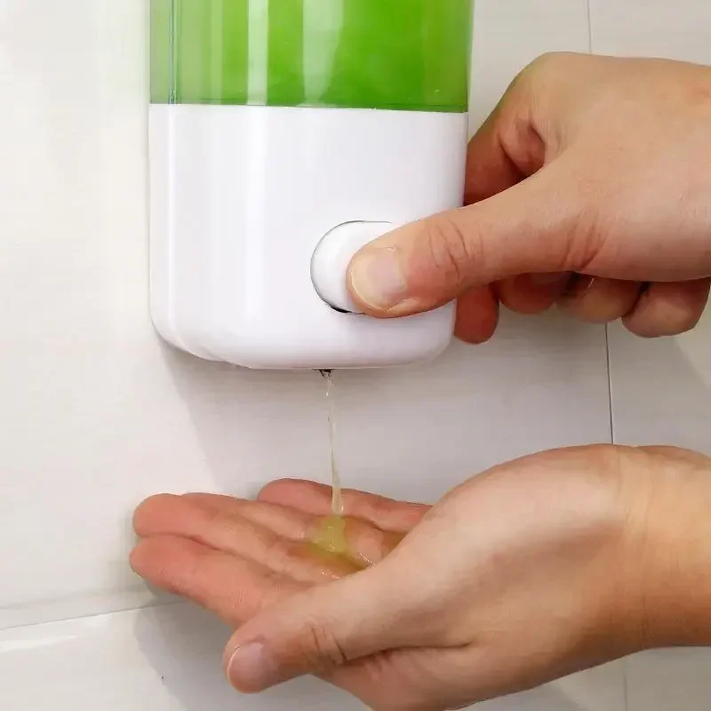Wall mounted Soap Dispenser, Manual Press, 500/1000ML Capacity, Suitable for Shampoo, Used Bottle, Bathroom Liquid image 6