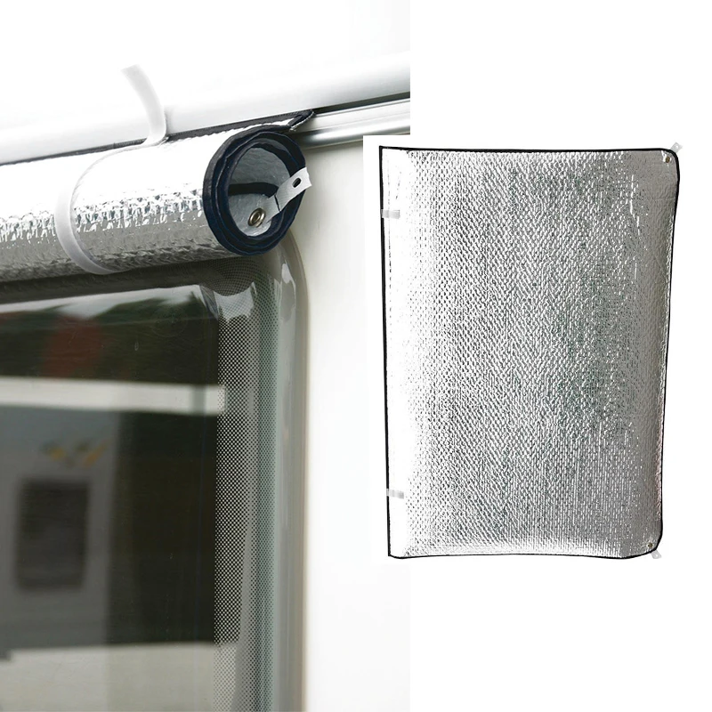Universal Sun Reflection Cold And Heat Protection Screen Motorhome Window Thermal & Blind Curtain Caravan Sun Protection110*74cm