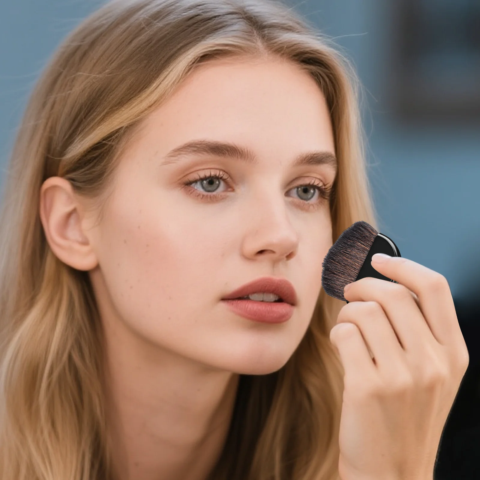 فرشاة أحمر الخدود فرشاة مكياج ناعمة صغيرة لكريم الأساس وبودرة الكونتور المحمولة والسفر والخد وفرش الوجه متعددة الوظائف #2