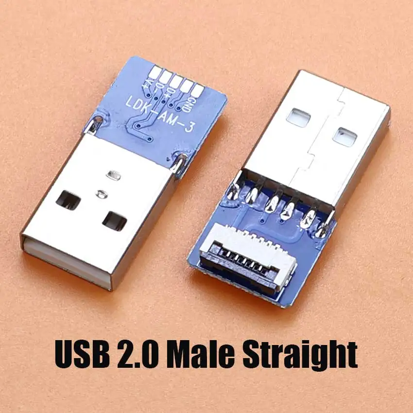 Mini Micro USB 2.0 Type-C Male Plug With 5Pin FPC Connector 5P FFC Flat Flexible Ribbon Extension Cable For Drone FPV Camera DIY