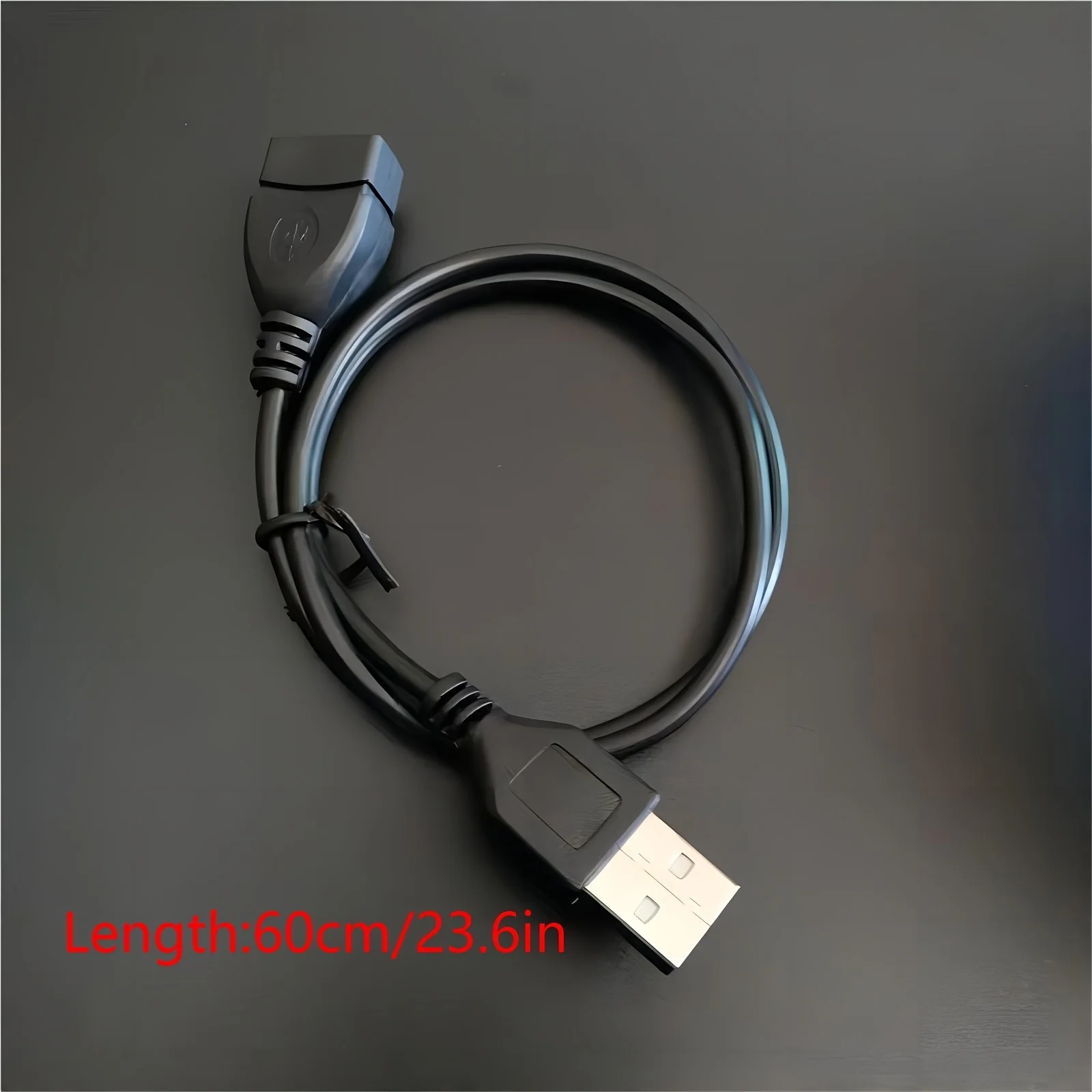 USB 2.0 Extension Cable - Male to Female, High-Speed Data Transfer, Compatible with Hard Drives, Cameras, Keyboards & Mice