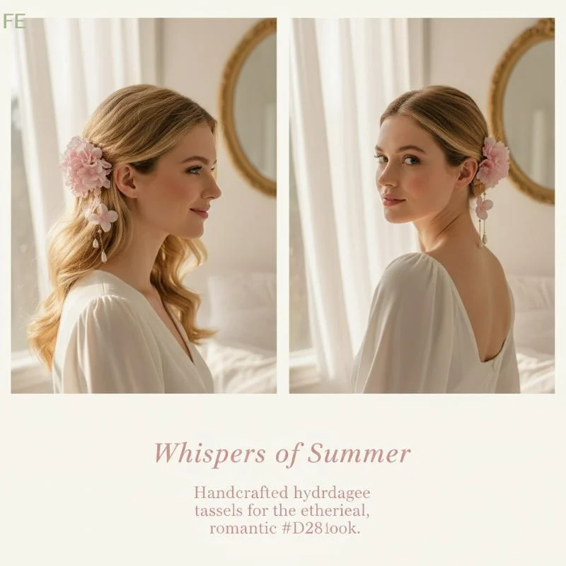 

[F] 1/2Pcs Spring Summer Sweet Fabric Flower Tassel Pearl Hair Clips For Women Fashion Elegant High Grade Hair Accessories