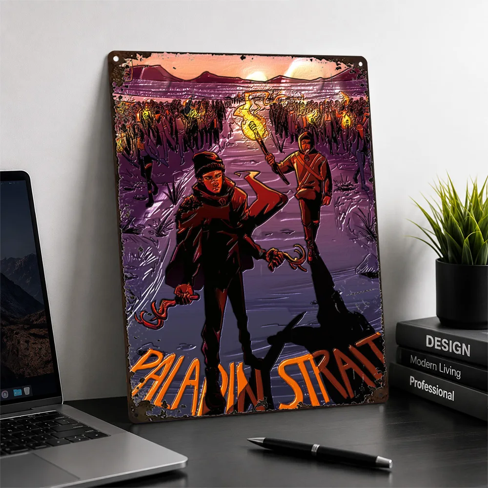 Twenty One Pilots Paladin Strait Printed Poster Illustrated Wall Art For Bedroom Customized Aluminum Metal Sign Band Fan Gift