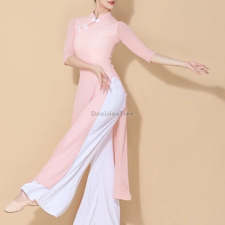 2025 بلون الجنية مزاجه الصينية الرقص تشيباو مجموعة الرجعية الأدب الفن زن الملابس بسيطة أنيقة الشاش يوجو الملابس #3