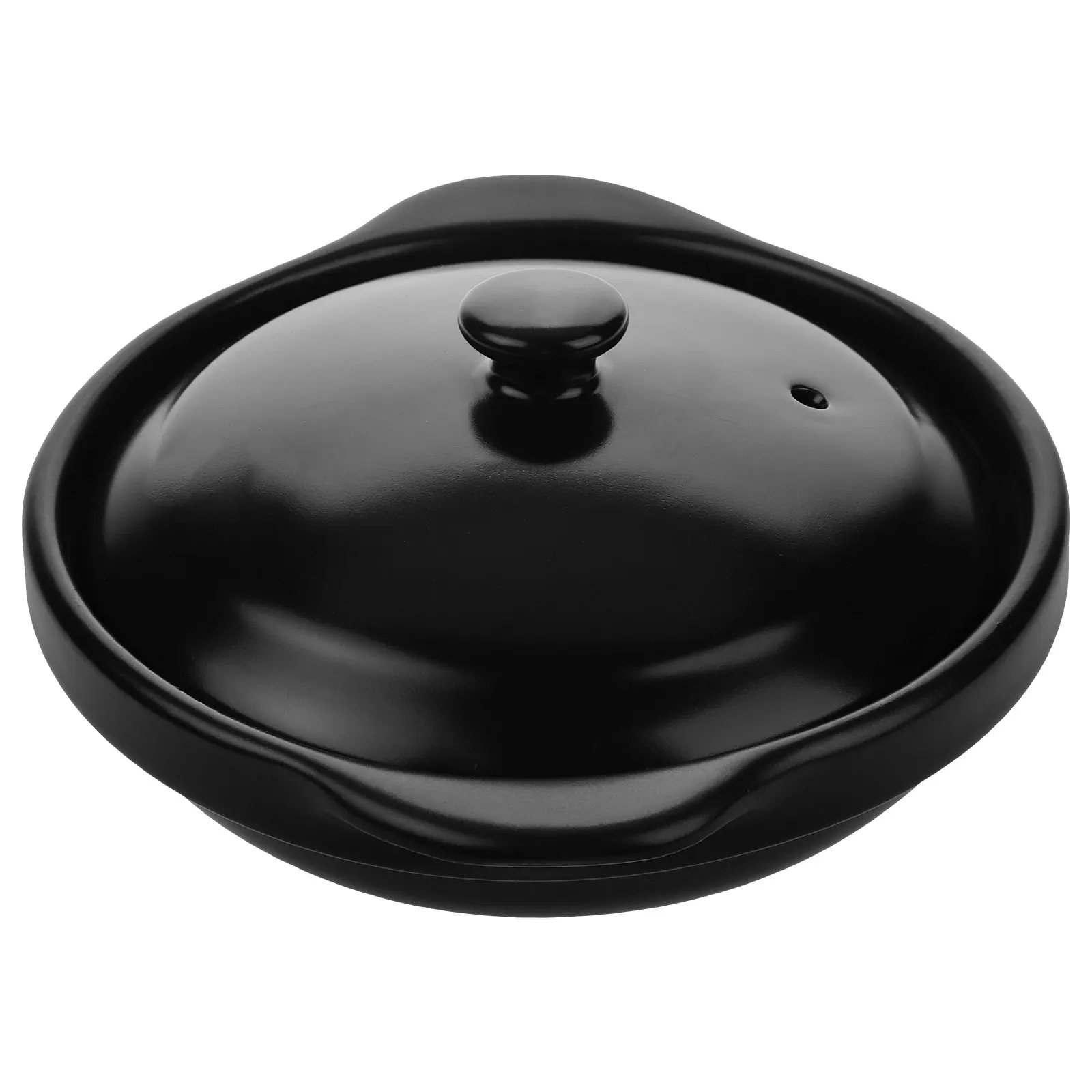 

Ceramic Cooking Pot Casserole for Home and Restaurant Use Smooth Surface Flat Base Easy Clean Heat Resistant Stewing Pot Kitchen