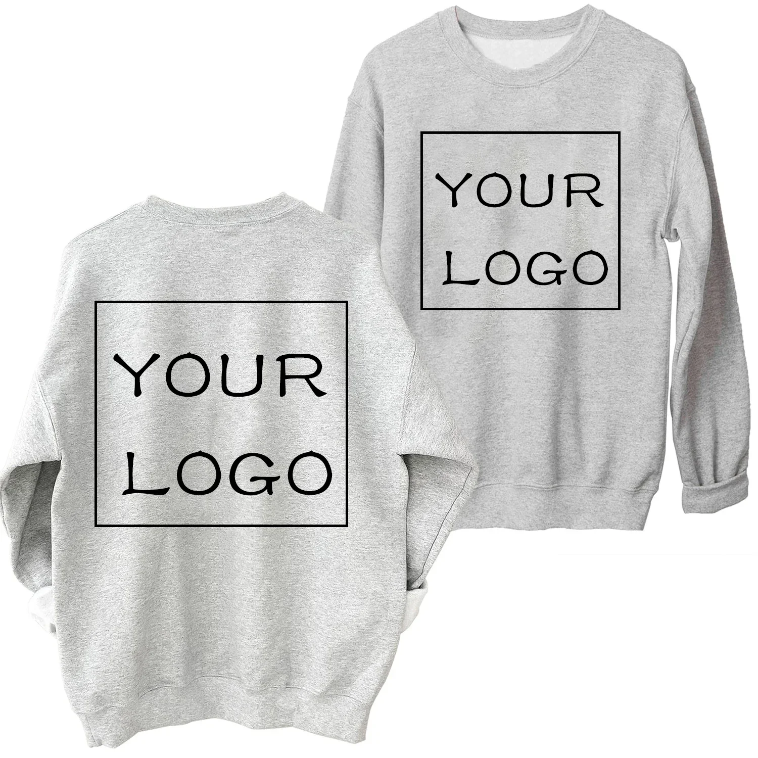 Custom Crewneck Sweatshirt Diy Text Logo Singer Image Print Clothing Size XS-4XL