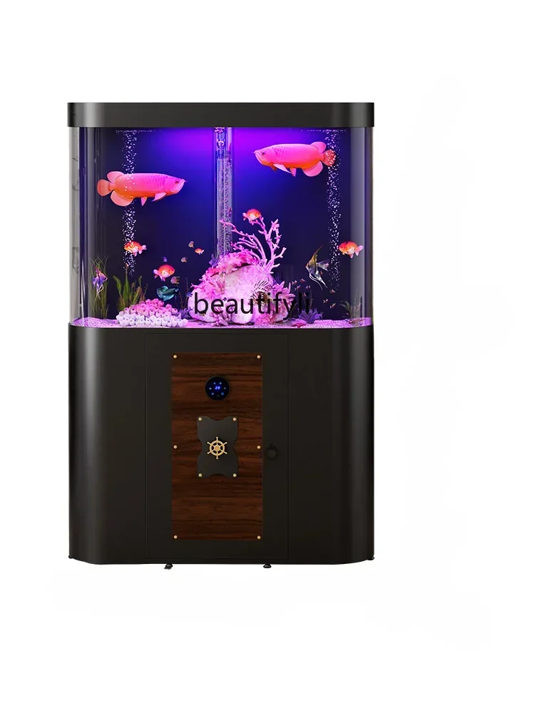 New Fish Tank Living Room Home Floor Acrylic Medium Explosion-Proof Aquarium Bottom Circulating Filter