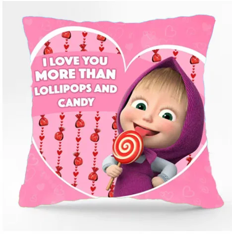 ماشا والدب عناق المخدة DIY مزدوجة الوجهين الكرتون نمط المخدة شخصية كرتونية الأطفال المخدة ماشا