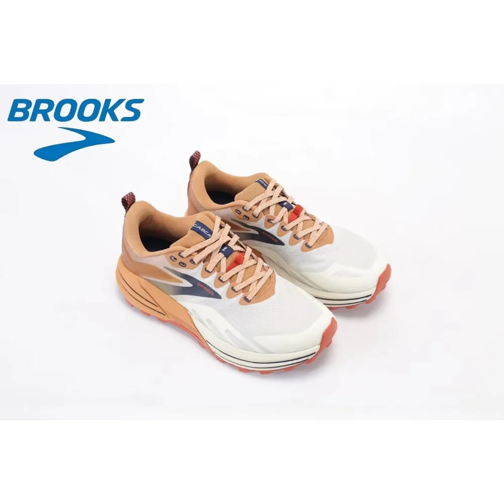 حذاء Brooks Cascadia 16 Series للرجال للجري في الهواء الطلق من Mountain Trail مبطن ومسامي ومريح