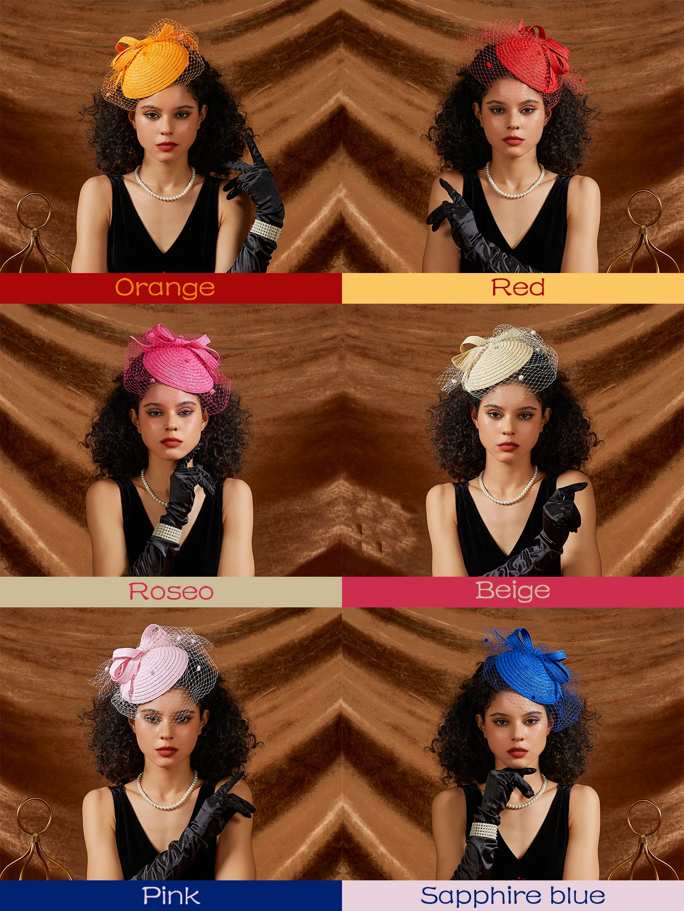 Straw Fascinators Unique Christmas Flower Hair Accessories Multicolour Kentucky Derby Hats Tea Party Performance Headdress