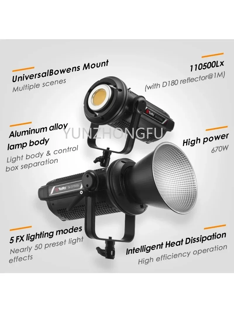 SK-D7000SL/BL professional 700W live filling light