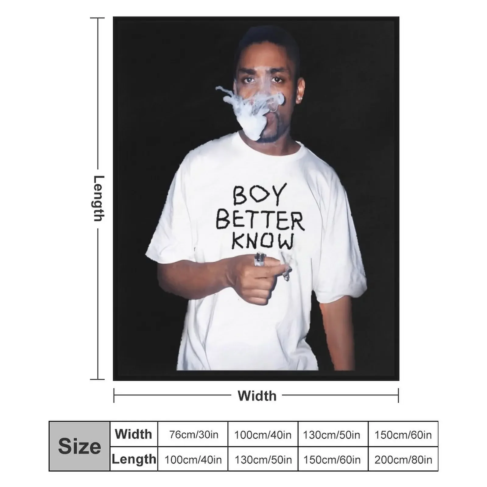 Wiley aka Eskiboy - bbk Tee Throw Blanket Baby ديكور لبطانيات سرير الأريكة