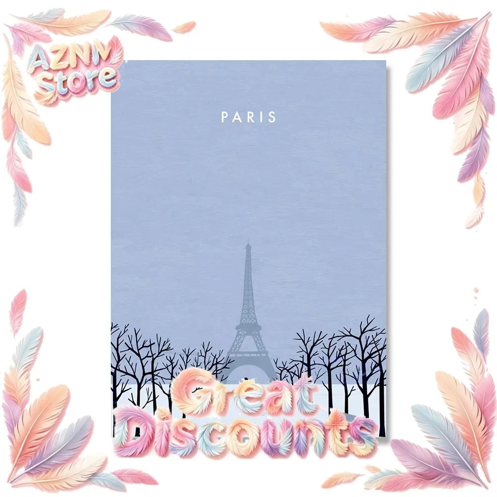 2026 Paris Nordsse Sweden Stockholm Sylt Modern Minimalist Cartoon Travel City Poster Canvas Painting  Art Wall Pictures Deco