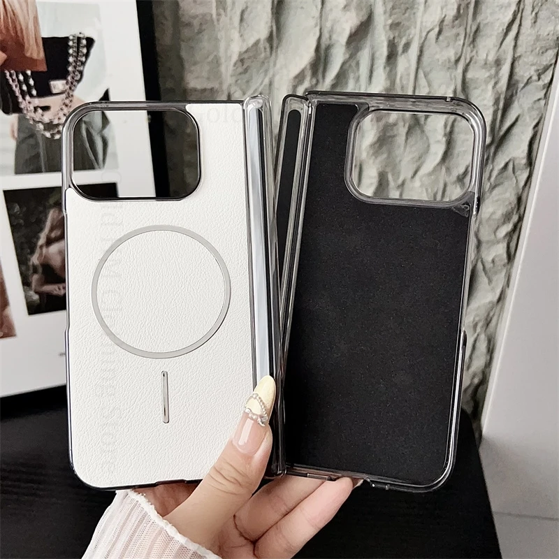 

Leather Wireless Charging Phone Case For Google Pixel 10 Pro Fold For Magsafe Magsafing Cover For GOOGLE Pixel 10 Pro Fold Capa