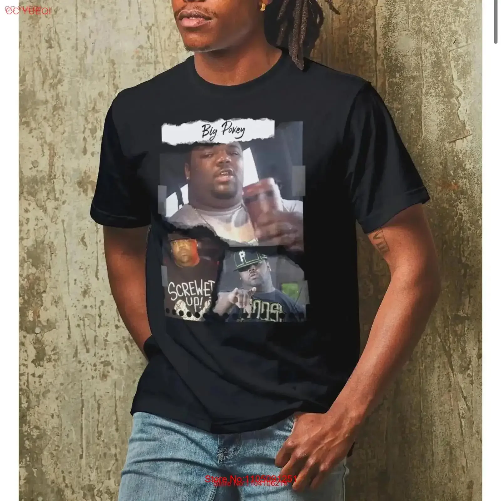 

Big Pokey Houston Texas Fan T Shirt vintage Washed designer clothes Versatile Stretched homme Breathable Comfortable Slightly
