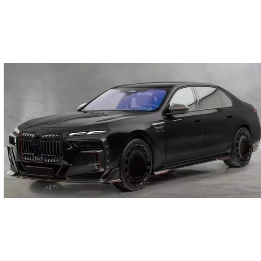 

Dry Carbon Fiber for BMW 7 Series G70 2023+ Car Front Bumper Lip Splitters Flaps Apron FRP Front Splitters Canards Car Trims