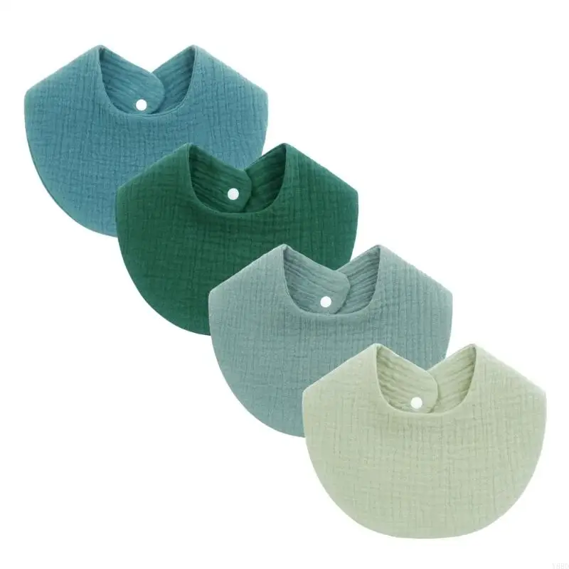 

Y88D Absorbent U Shaped Infant Bib Gentle On Delicate Skin Easy Fastening Burp Cloth For Toddler Baby Evertyday