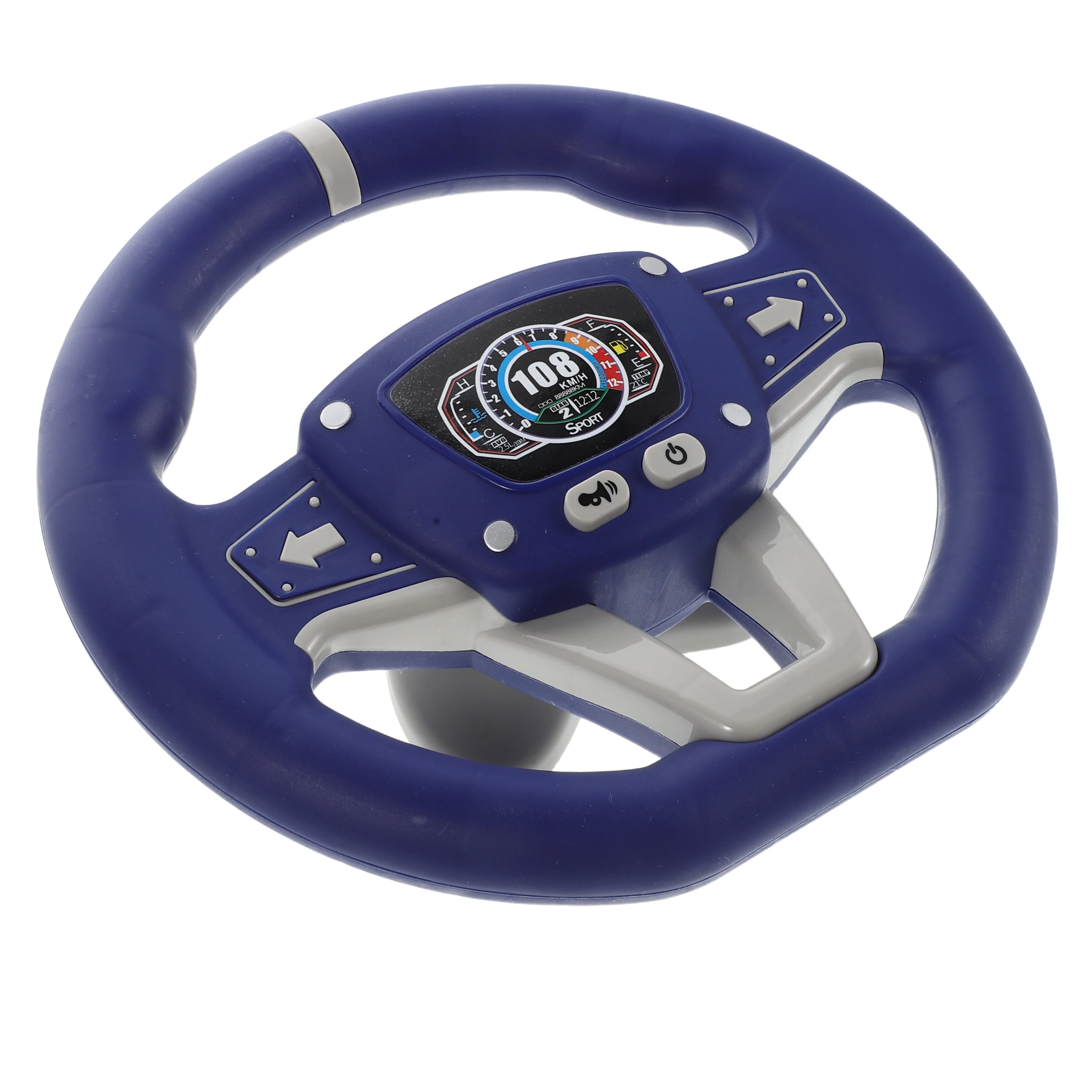 

Simulated Steering Wheel For Kids Interactive Sound Light Driving Toddlers Pretend Play Learning Skill Development Game Portable