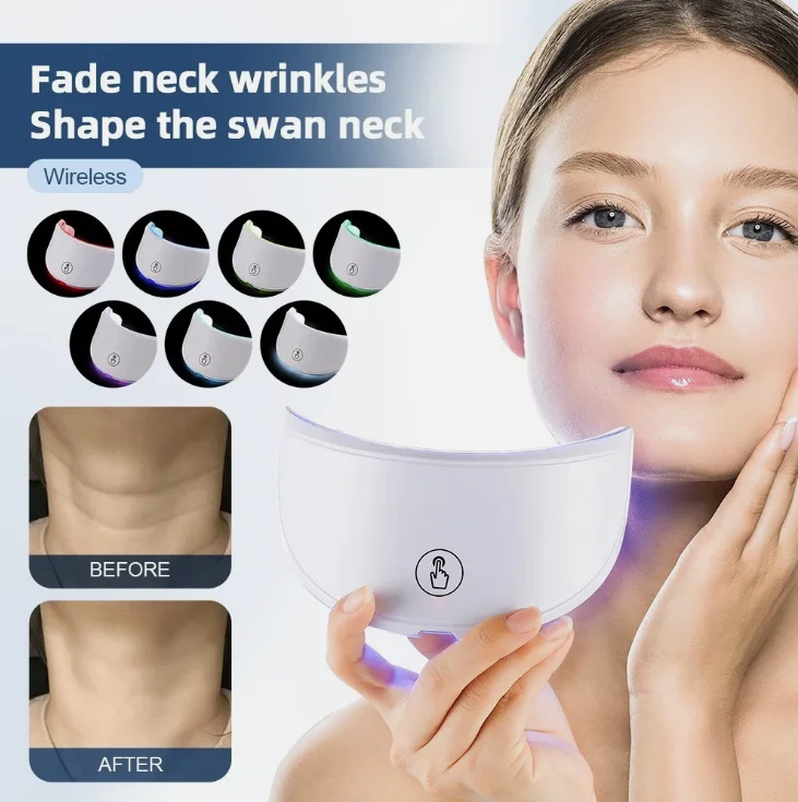 7 Color LED Face Neck Beauty Machine Anti-Aging Tightening Skin Care LED Therapy Devices