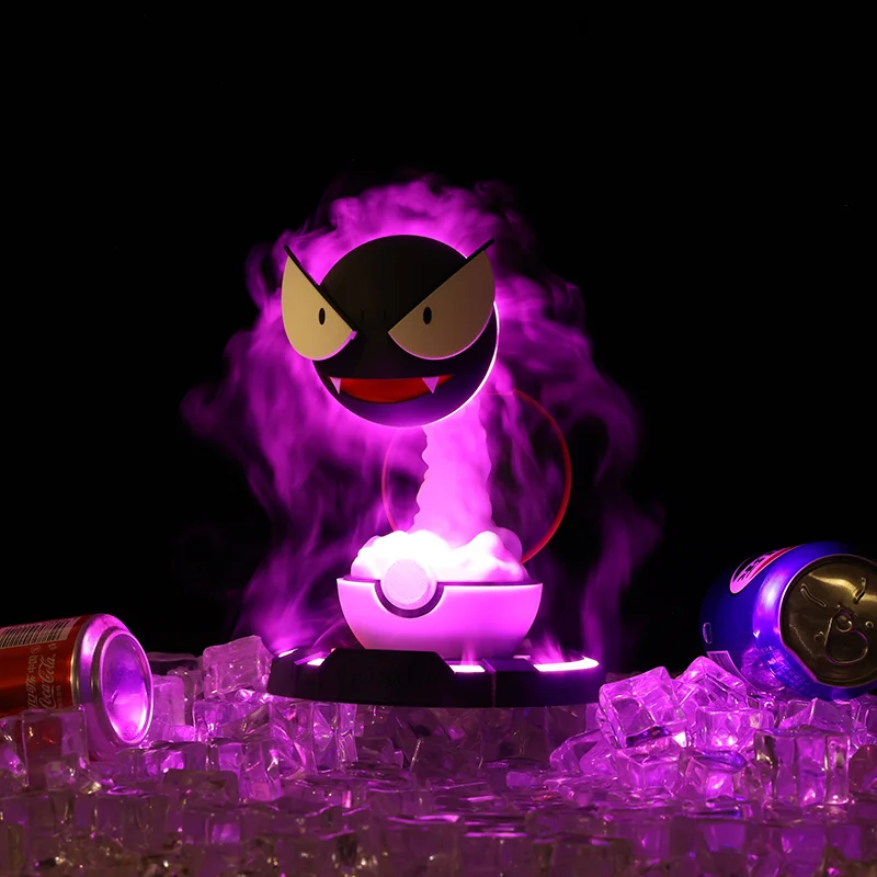 Em estoque gastly animação figura umidificador-reabastecimento de água carregamento spray ornamento brinquedo para decoração de casa presente