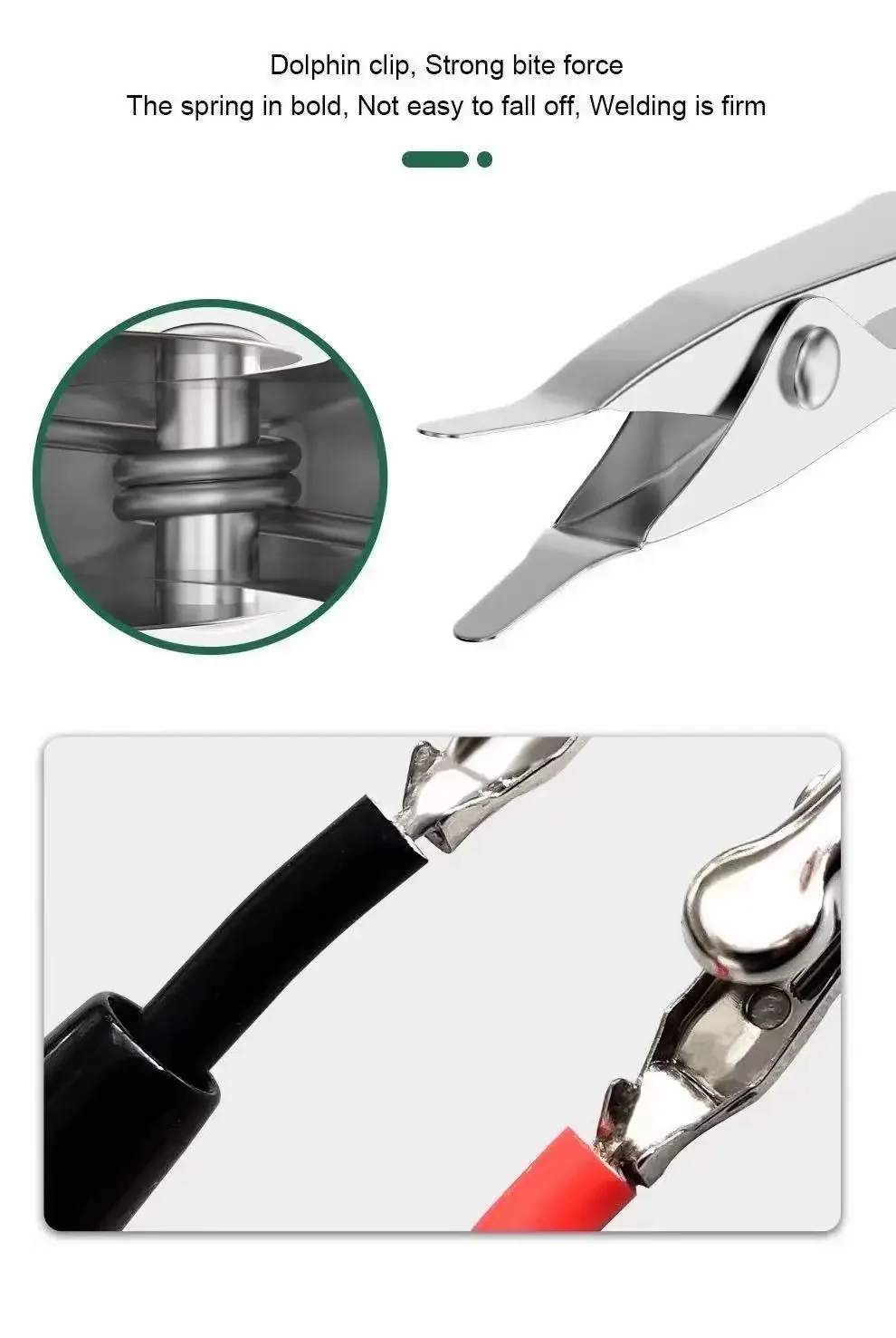 BST-030-JP 2000V 20A Superkonduktor Klip Buaya Uji Timbal Buaya Klip Lab Kabel Uji dengan Silikon Lembut untuk Multimeter