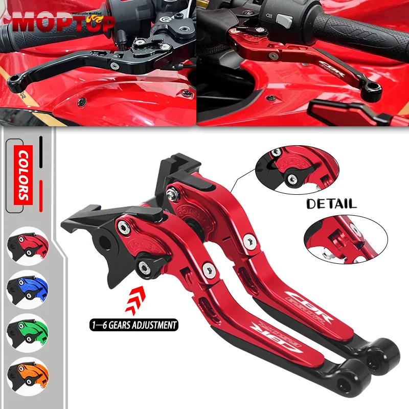 

New CBR 650R 650F Motorcycle Adjustable Extendable Handlebar Folding Brake Clutch Levers Handle For CBR650R 19-24 CBR650F 14-24