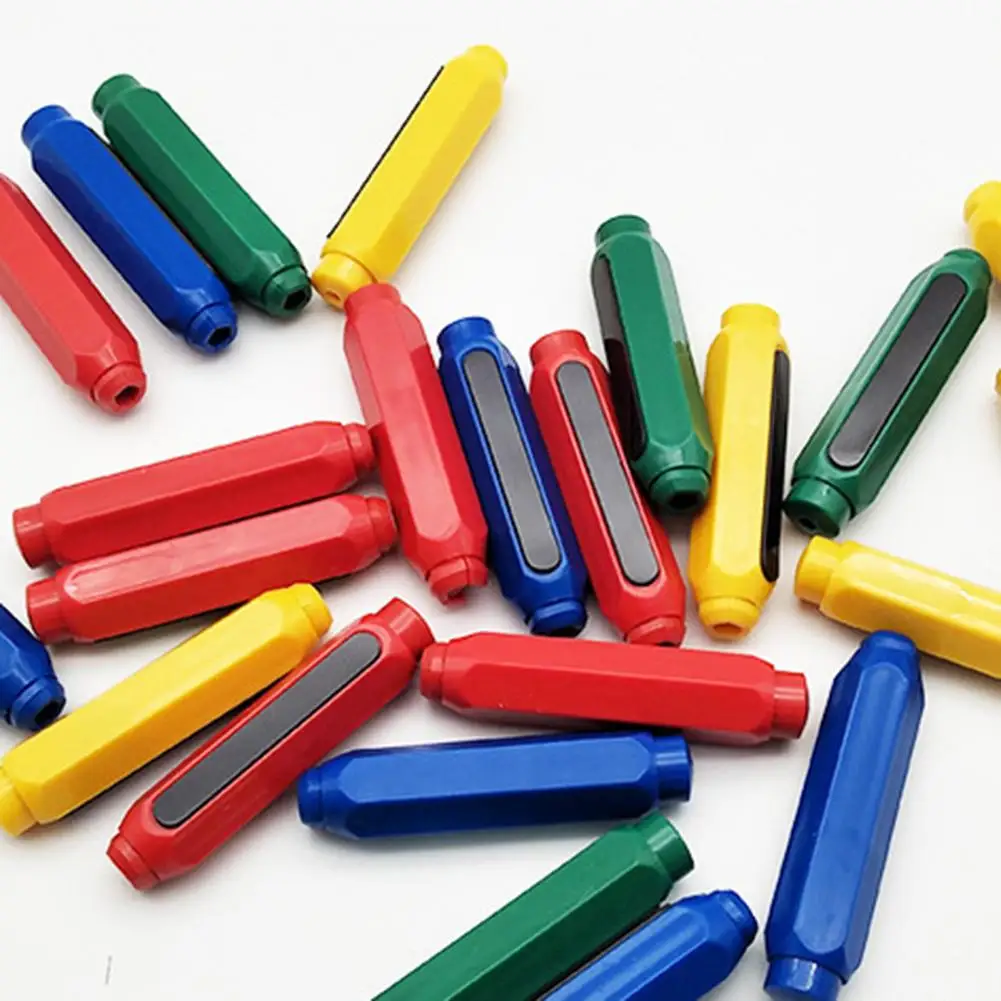 Útil pizarra magnética ajustable a prueba de golpes para profesores, rotuladores de tiza, Clips de tiza de plástico, suministros escolares