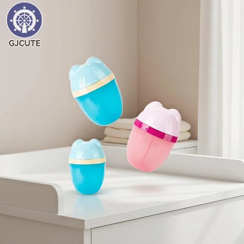 

Three-Layer Portable Container Storage Box For Newborns With Three Rotating Compartments